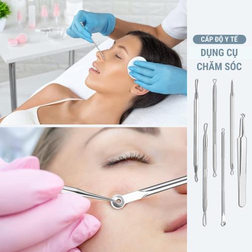 Sét Dụng Cụ Nặn Mụn JPNK Pro SK201 - Công Cụ Xử Lý Khuyết Điểm Da Chuẩn Y Khoa