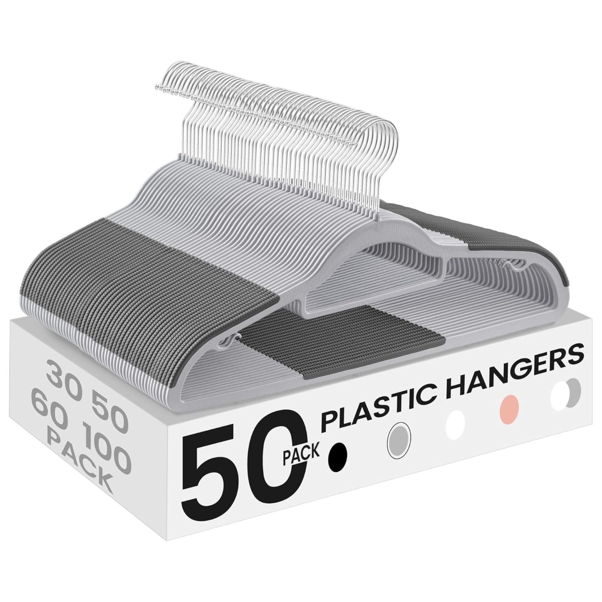 Set 50 Móc Treo Quần Áo Songmics HK87 - Nâng Tầm Không Gian Tủ Đồ Chuẩn Boutique